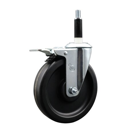 Service Caster 6'' Phenolic Swivel 7/8'' Expanding Stem Caster Total Lock Brake SCC-EXTTL20S615-PHR-78